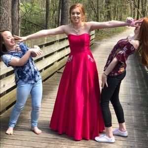 David’s bridal ball gown prom dress